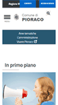 Mobile Screenshot of comune.pioraco.mc.it