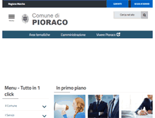 Tablet Screenshot of comune.pioraco.mc.it